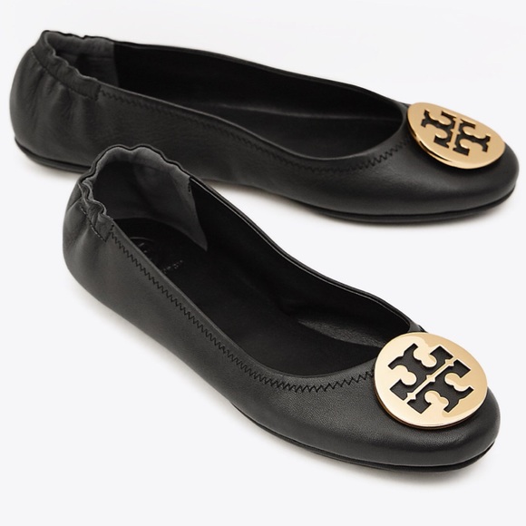 Tory Burch Shoes - TORY BURCH MINNIE TRAVEL BALLET FLAT, LEATHER